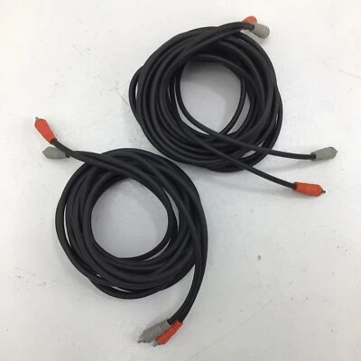 DOS cables de audio tándem blindados Hosa cable RCA audio audio AV rojo gris sonido 13 pies, 18 pies Foto 1 de 3