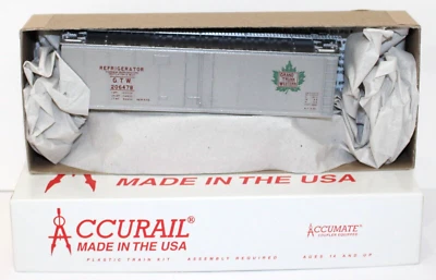 Accurail 8319 HO GTW 40' Acero Frigorífico 206478 Plata Kit Nuevo en Caja Foto 1 de 2