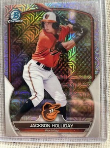 2023 Bowman Chrome Prospects Mojo Refractor #BCP-20 Jackson Holliday RC Orioles - Picture 1 of 6