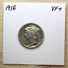 New Listing1916 Mercury Dime First Year Issue Vf+