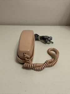 Vintage Beige/pink Retro Telephone Landline Push Button ITT Desk Top (tested) - Zdjęcie 1 z 10