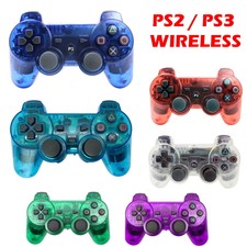 For Sony PS2 PS3 Wireless Game Controllers Gamepad Joystick Bluetooth Vibrator 