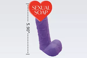 Large Lavender Penis Soaps Bachelorette Party Gift Novelty Soap Penis Soap - Picture 1 of 3