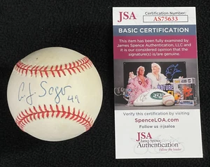 A.J. Sager Signed Detroit Tigers OAL Baseball JSA COA - Picture 1 of 7