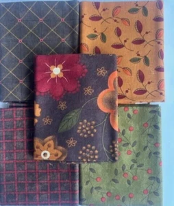 5FQ Fat Quarter Moda 18X22" Quality Quilt Fabric Quilting Crafting Sewing - Picture 1 of 3