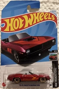 🔥2024 Hot Wheels ~ '70 Plymouth Barracuda Red Variant HW Roadster Neu - Bild 1 von 4