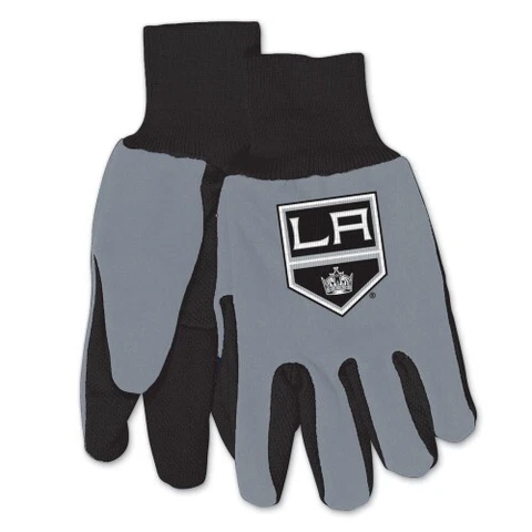 Los Angeles Kings Gloves Non Slip Work Utility Adult NHL Hockey Fan Palm Grip Cover