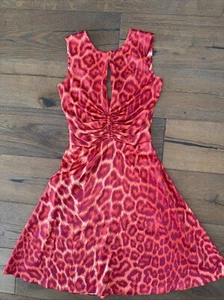 JUST CAVALLI Vintage Roberto Cavalli Animal Print  Sleeveless Dress US 4 EU 42 - Picture 1 of 7