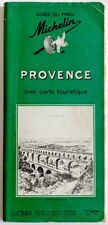 Guide vert Michelin Provence 1956 avec sa carte en très bon état