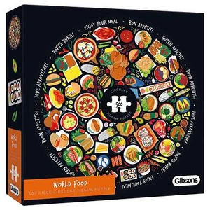 Gibsons World Food 500 Piece Circular Jigsaw - Picture 1 of 3