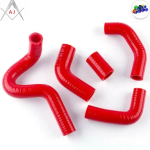 Red For 2003-2006 DUCATI 999 / 749 / 749R Silicone Radiator Coolant Hoses Kit - Picture 1 of 3