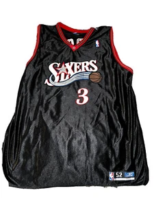 Vintage Reebok Allen Iverson #3 Jersey Philadelphia 76ers Size 52 - Picture 1 of 3
