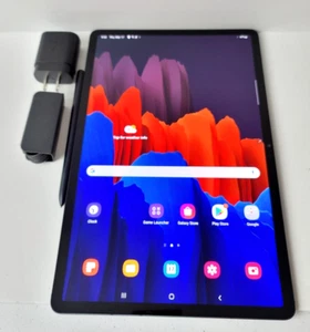 Samsung Galaxy Tab S7+ Plus 512GB, Wi-Fi, 12.4 in Mystic Black with S-Pen GOOD! - Picture 1 of 6