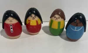 4 Tonka Toddler Peek A Boo Face Changing Finger Puppet Egg Shape Weeble Figure - Picture 1 of 5