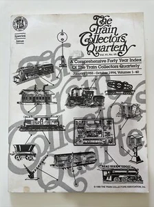 Train Collectors Quarterly 1955 - 1994 Reprint Forty Year Index - Picture 1 of 6