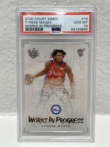 Tyrese Maxey 2020-21 Court Kings Works In Progress PSA 10 Gem Mint Rookie READ - Picture 1 of 3