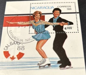 Juegos de Invierno de Nicaragua 1988 88, Calgary montado sin montar o nunca montado CTO - Imagen 1 de 1
