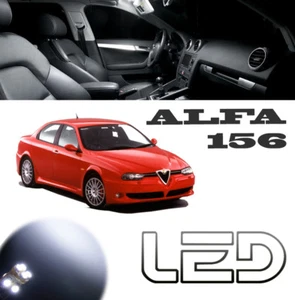 Para Alfa Romeo 156 Kit 7 Bombillas LED Blanco Cabina Luz Techo Maletero - Imagen 1 de 5