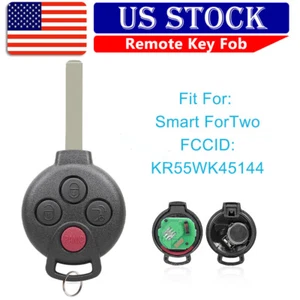 For Smart 2008-2015 ForTwo Remote Car Keyless Entry Control Key Fob KR55WK45144 - Picture 1 of 7