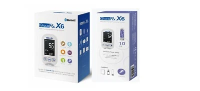 GlucoRx X6 Multi-Functional Monitoring System + GlucoRx X6 Lactate strip 1 x10s