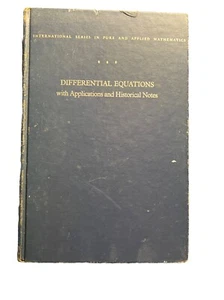 Differential Equations With Applications And Historical Notes 1972 Hardcover - Picture 1 of 8