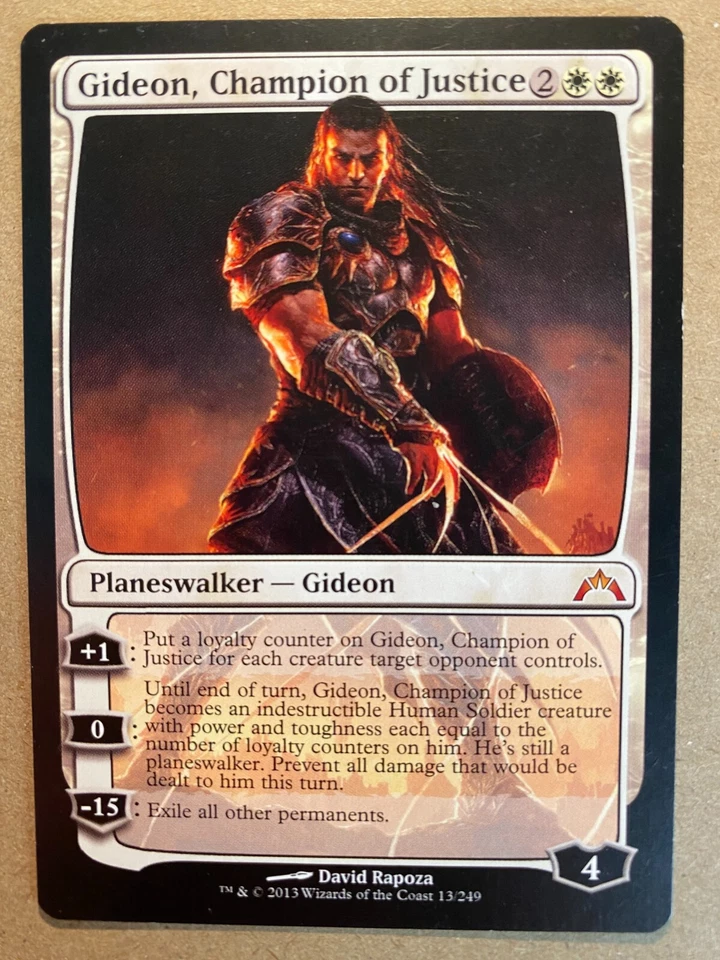 MTG 1x Gideon, Champion of Justice Gatecrash Modern Magic the Gathering x1 LP - Image 1 of 1