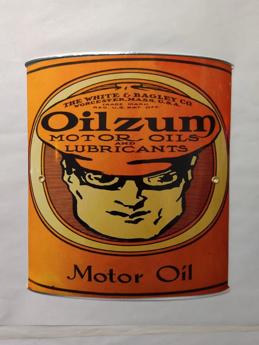シ*ン様 40s USAビンテージ 琺瑯看板Oilzum モーターオイル広告プレ シ*ン様 40s USAビンテージ 琺瑯看板Oilzum モーターオイル広告プレ シ*ン