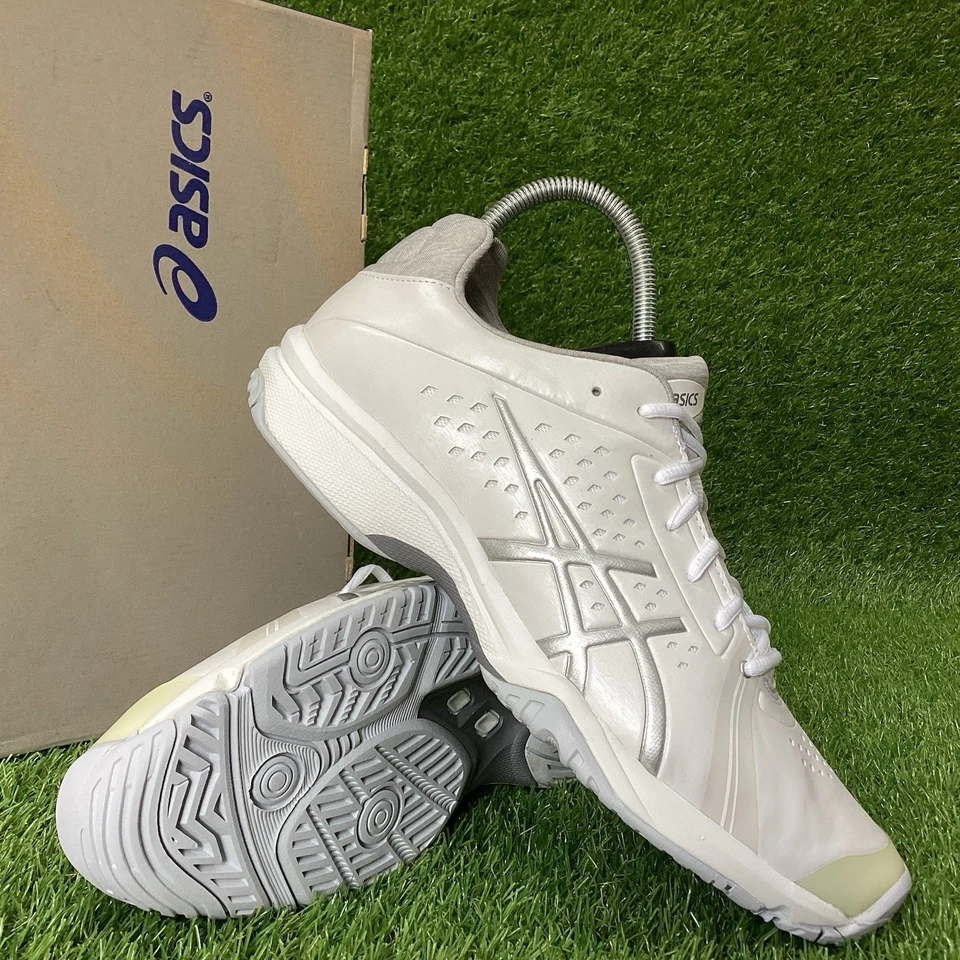 BNWB Asics Womens GEL-Court Bella Tennis Shoes Trainers  - White/Silver UK 9 - Image 1 of 4