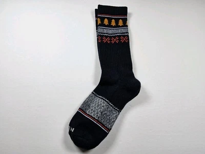 Bombas Holiday Pattern Christmas Tree Fair Isle Socks Size L - Image 1 of 2