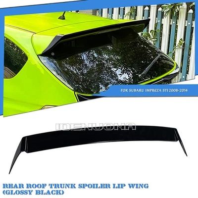 Alerón de techo trasero para Subaru Impreza GRB WRX STI 2008-2014 2013 negro Foto 1 de 4