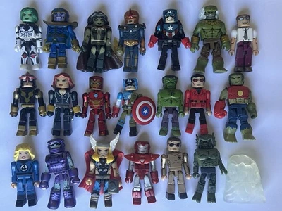 Marvel Minimates Thanos Gamora Nova Thor Maravilla Iron Man Hulk Capitán Lote de 20 Foto 1 de 3