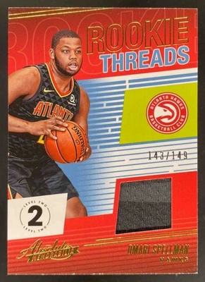 Omari Spellman 2018 Panini Absolute Memorabilia Rookie Theads Level 2 Patch /149 - Image 1 of 4