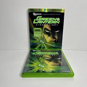DC UNIVERSE GREEN LANTERN FIRST FLIGHT BLU RAY W/SLIPCOVER GREEN CASE RARE OOP! - Picture 1 of 6