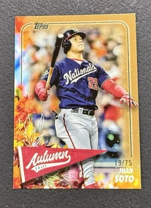 2024 Topps Update Autumn Tales Gold 19/75 Juan Soto #AT-10 - Picture 1 of 4
