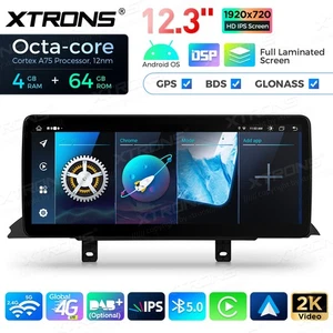 12.3'' Car Android GPS CarPlay Stereo WIFI 8Core 4+64G for BMW 3/4er F30-F36 NBT - Picture 1 of 20