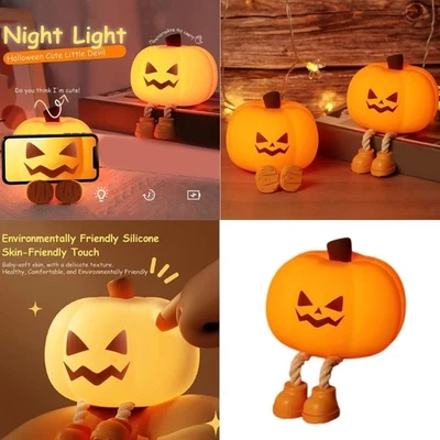 Halloween Night Light Bedside Lamp Silicone Nursery Night Lamp for Kid Room - Image 1 of 4