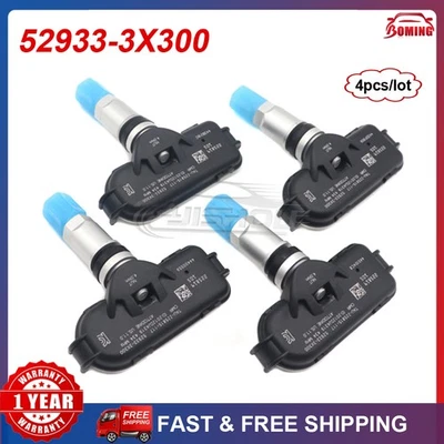 52933-3X300 Para Hyundai Elantra 2010-2014 4x TPMS SENSOR MONITOR PRESIÓN NEUMÁTICOS Foto 1 de 4