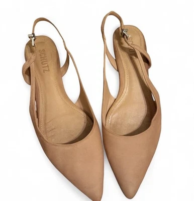 Tacones Schutz de gamuza con cordones - Puntera puntiaguda plana talla 9 Foto 1 de 4