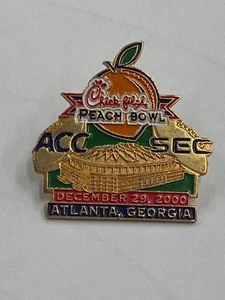 Vintage 2000 Chick-Fil-A Peach Bowl Pin ACC vs. SEC Football - Picture 1 of 3