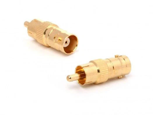 Lot of 50 ATLONA Gold Plated RCA Male to BNC Female Adapter/Connector for CCTV - Image 1 of 1