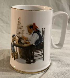 Taza de coleccionistas de museo Norman Rockwell ""For A Good Boy"" 1986 - Imagen 1 de 3