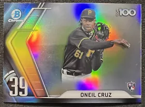 2022 BOWMAN CHROME ONEIL CRUZ (PIRATES) TOP 100 PROSPECTS 39 BTP-39 NM/MT - Picture 1 of 2