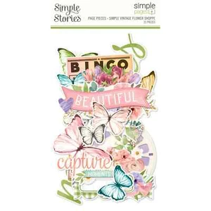 Simple Stories Simple Vintage Flower Shoppe Page Pieces #24232 - Picture 1 of 2
