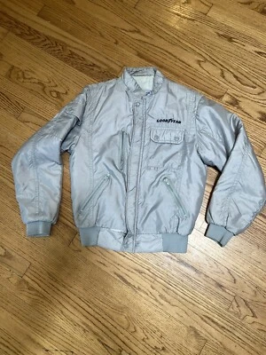 Chaqueta cortavientos Goodyear Racing Swingster de colección rara talla L HECHA EN EE. UU. Foto 1 de 4
