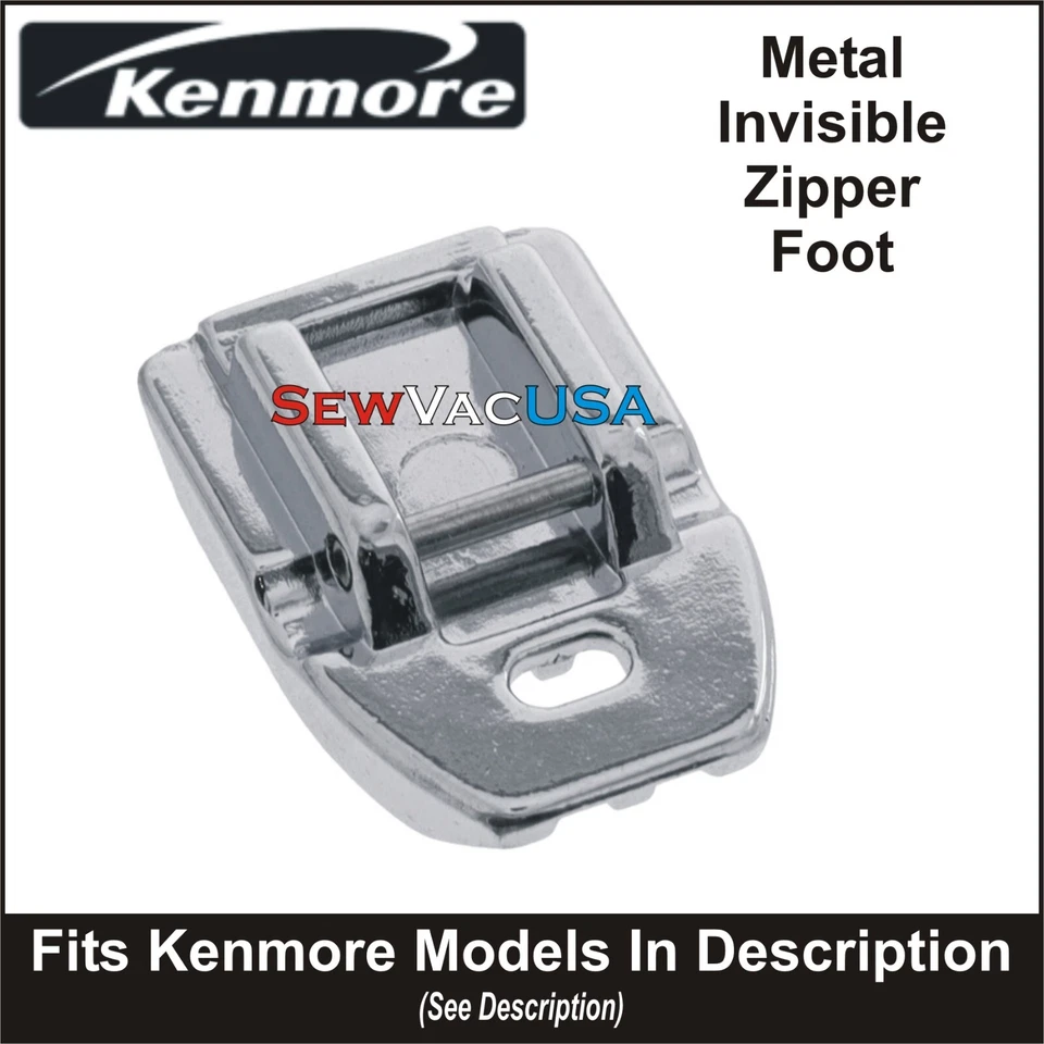 KENMORE Invisible Zipper Foot Fits Models With Snap On Feet See Description - Image 1 of 1