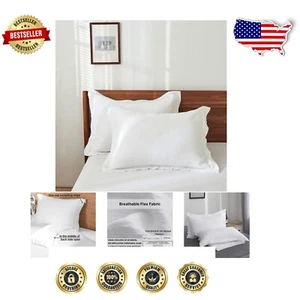 Soft Breathing 100% Linen Pillow Shams 20'' x 36'' – Pack of 2, Machine Washable - Picture 1 of 11