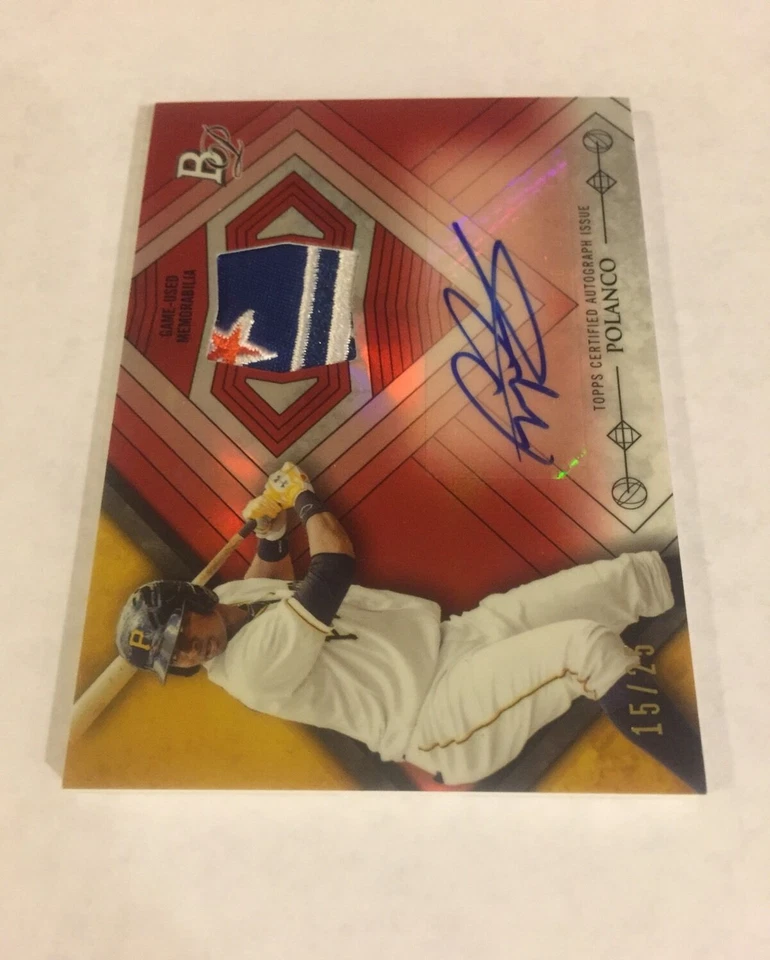 Bowman Platinum Red 2014 4 Clr Star parche con logotipo Gregory Polanco automático radiocontrol/25 Foto 1 de 1