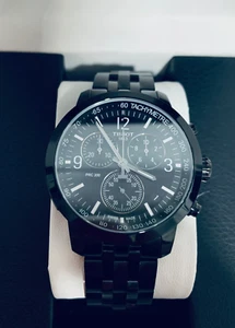 RELOJ CRONÓGRAFO SUIZO TISSOT T-SPORT PR200 PVD NEGRO T1144173305700 43 MM NUEVO - Imagen 1 de 20