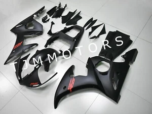 Para Yamaha YZF R6 2005 Negro Mate ABS Molde de Inyección Carrocería Carenado Kit Capucha - Imagen 1 de 8