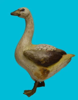 DE COLECCIÓN MEDIADOS DE SIGLO AÑOS 70 TAMAÑO REAL PATO PESADO FIRMADO MALEVOLTI ITALIA LATÓN  Foto 1 de 4